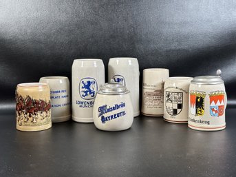 A Great Collection Of Vintage Ceramic Beer Steins