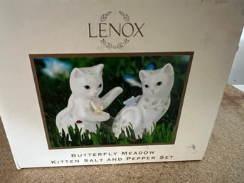 Lenox Cat Salt And Pepper- New In The Box