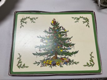 Box Of 4 Spode Cork Backed Christmas Placemats