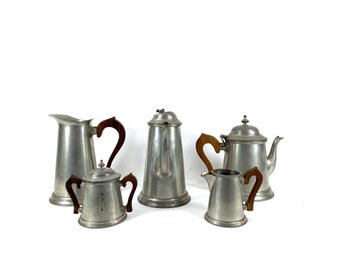 Steiff Pewter Coffee, Tea And Other Serving Set