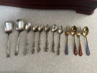 Miscellaneous Silver Plated Demitasse Spoons