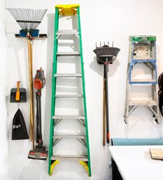 Assorted Useful Household Tools - Ladders, Rakes, And More!