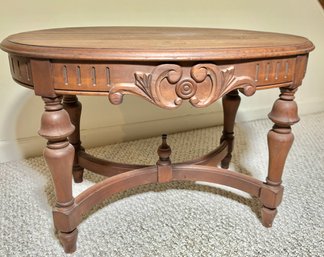 Vintage Oval Walnut Coffee Table