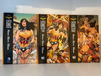 Wonder Woman Earth One  Volumes 1-3. DC Hard Cover Books. ( B38)