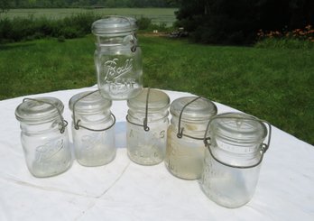 6 Small Ball Canning Jars