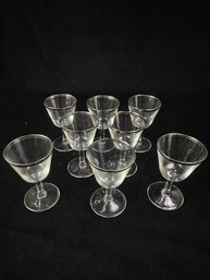 Silver Trimmed Drinking Glasses