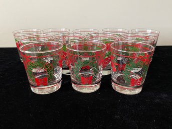 Vintage Libbey's Christmas Cocktail Glass Collection