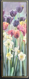 A Large And Lovely Giclee On Canvas, Tulip Still Life