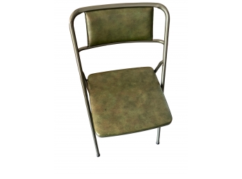 3 Mid Century Avocado Green Folding Chairs