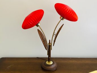 Italian Mid Century Flower Lamp