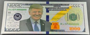 Silver Colored Trump Bill