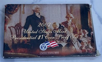 2007 United States Mint Presidential $1 Coin Proof Set