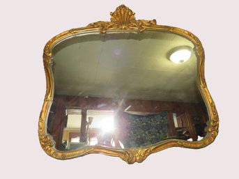 Beautifully Ornate Antique Rococo Style French Gilt-framed Mirror