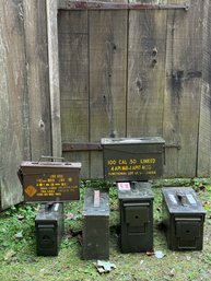 Group Of Ammo Storage Boxes