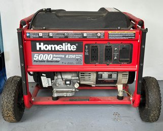 A Homelite 5000 Portable Generator