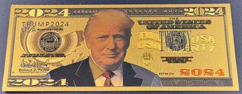 Gold Colored Trump Bill