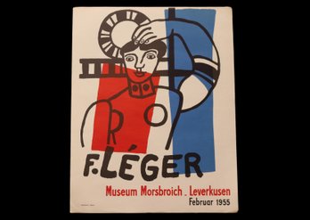 F. Leger Museum Morsbroich Leverkusen Feb 1955 French Poster Museum Prints Society  Midcentury
