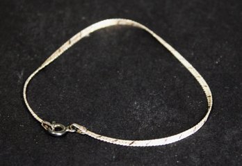 Sterling Silver 1980s Italian Bracelet 7 1/2' Long