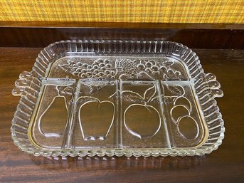 Vintage Harvest 5 Part Relish Dish By Indiana Glass