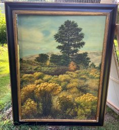 Framed Landscape Painting ~ Signed F. Sammy ~ Oil On Canvas