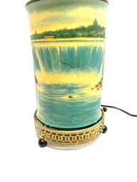 Vintage Econolite Rotating Niagara Falls Table Lamp