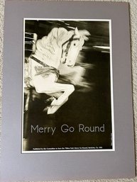 1976 Poster Merry Go Round Tilden Park The Committee To Save The Tilden Park Merry Go Round Matted NO Frame