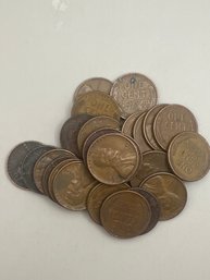 25 Beautiful 1940's Wheat Pennies