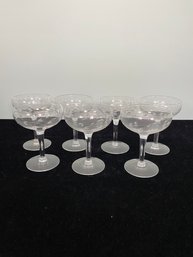 Princess House Crystal Heritage Champagne Glasses