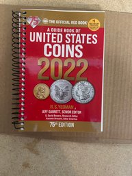 The Official Red Book, A Guide Book Of United States Coins 2022 75th Edition  NEW