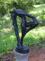 Klara Sever (Czech/American B. 1935) Austin Productions Sculpture Of Art Deco Era Nude