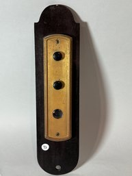 NEW YORK CITY APARTMENT BUILDING ELEVATOR BUTTONS MOUNTED ON BOARD