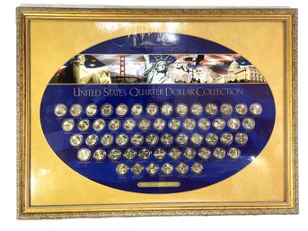 Framed United States Quarter Dollar Collection (Philadelphia Mint)