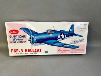 NIB F6F-3 Hellcat Balsa US Navy World War II Model Airplane Kit