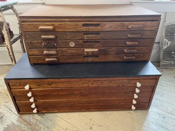 Two Oak Vintage Flat Files