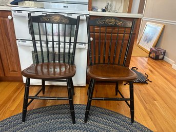 2 Hitchcock Maple Chairs