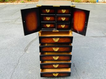 Asian Style Tall Jewelry Chest