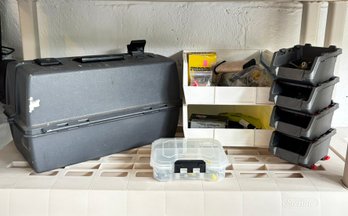 A Socket Set, Toolboxes, And Hardware Organizers