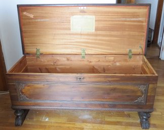 A Vintage Cedar Lined Chest By ER Co., Illinois