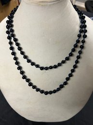 Marc Jacobs Black Glass Bead Necklace