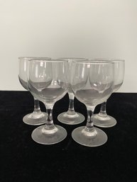 Stemmed Wine Glasses - Set Of 5