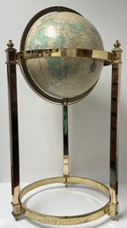 Vintage 1970s - Crams Imperial World Globe On Metal Stand - Floor Style - 30 Inches H X 16.5 In Diameter