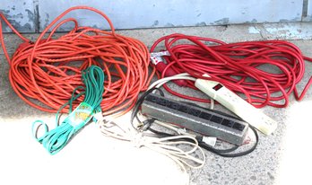 Mixed Lot Of Heavy Duty Extension Cords And Surge Protectors