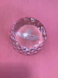 Galway Irish Crystal Claddagh Paperweight