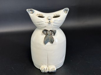 A Great Studio Pottery Cat Coin Bank