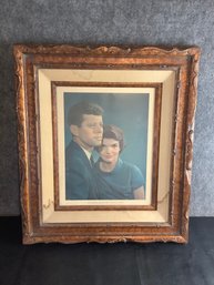 The President And Mrs. John Fitzgerald Kennedy Framed Print
