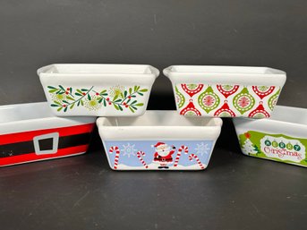Holiday Mini-Loaf Pans In Ceramic