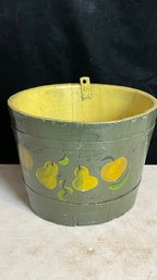 Pear Painted Basket