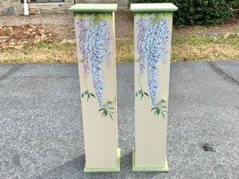 Pair Of Painted Stands