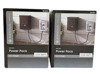 NIB! 2 Individually Boxed Portofolio Landscape Black Finish Power Packs-please See Photos For MFG Specs