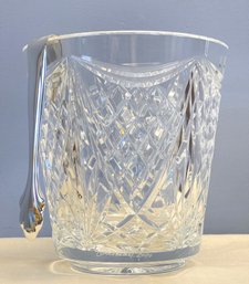 Waterford Signed & Dated 2000 Jim O' Leary Classic Collection- Cut Of The Century Ice Bucket & Tongs COA